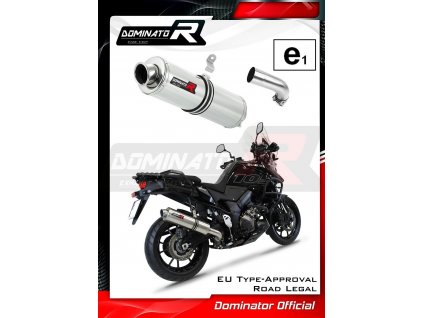 Homologovaný Laděný výfuk DOMINATOR SUZUKI DL 1050 V-STROM WEFO 2020 KULATÁ KONCOVKA STANDART HOMOLOGACE