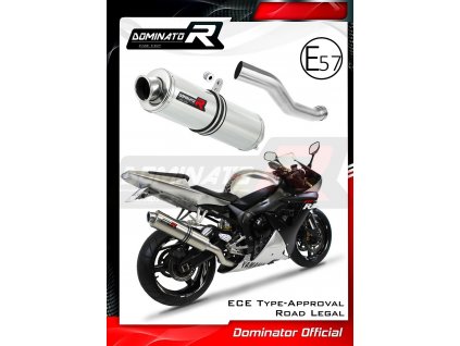 Homologovaný Laděný výfuk DOMINATOR YAMAHA YZF R1 RN-09 2002-2003 KONCOVKA STANDART HOMOLOGACE