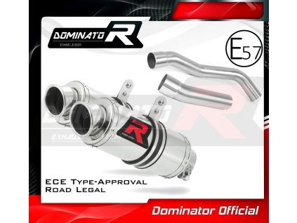 Homologovaný Laděný výfuk DOMINATOR KAWASAKI Z1000 2007-2009 KONCOVKY GP1 HOMOLOGACE