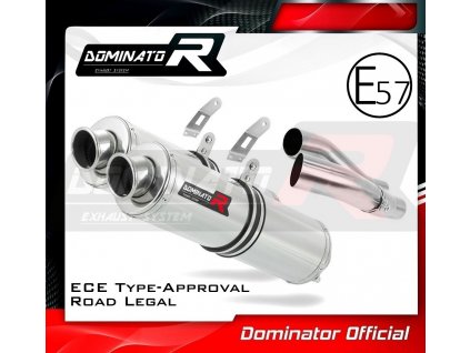 Homologovaný Laděný výfuk DOMINATOR KAWASAKI Z1000 2010-2013 KONCOVKY STANART HOMOLOGACE