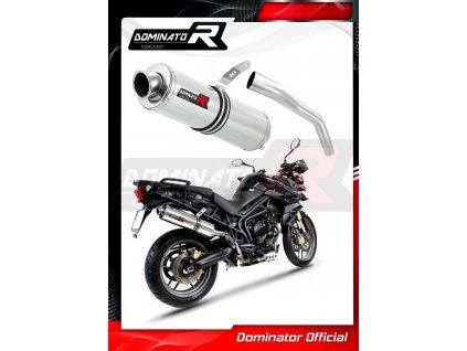 Laděný výfuk DOMINATOR TRIUMPH TIGER 800 XC / XR 15-17 KULATÁ KONCOVKA STANDART