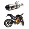 Laděný výfuk DOMINATOR KTM 1290 SUPER DUKE 14-16 KONCOVKA HP3 POD STUPAČKU