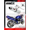 Homologovaný Laděný výfuk DOMINATOR SUZUKI GSF 600 N / S BANDIT WVA8 2000-2004 KULATÁ KONCOVKA STANDART HOMOLOGACE