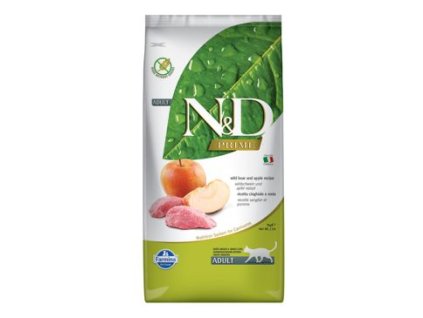 N&D PRIME CAT Adult Boar & Apple 10kg