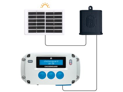 automaticke otevirani a zavirani kurniku chicken guard pro solar 2
