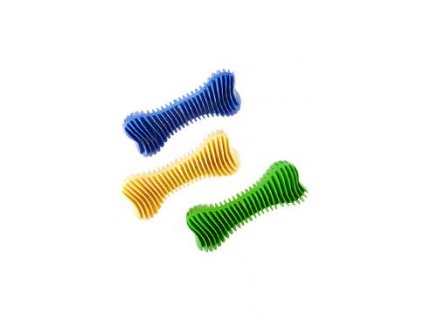 Hračka pes Kost Dentální  žebrovaná plovací 16cm SP