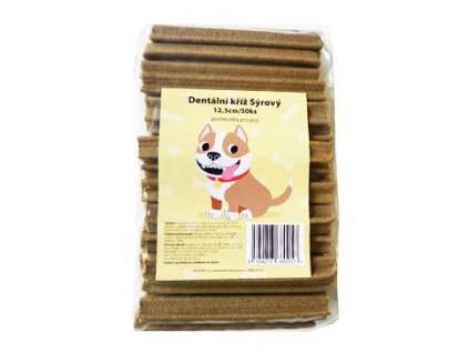 Pochoutka Dentální kříž Sýrový 50ks