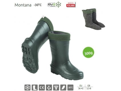 Holínky dámské s termovložkou Camminare Montana -30C (36-41) (Varianta 41)