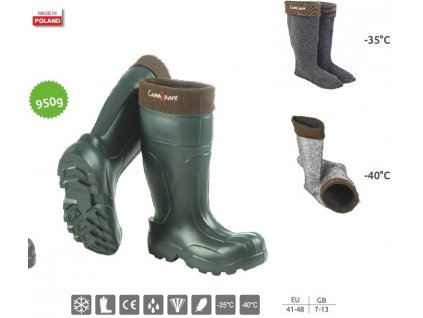Holínky s termovložkou Camminare Syberian Long -35C, zpevněná špička (41-48) (Varianta 48)