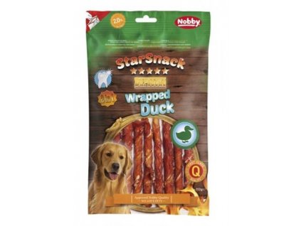 Buvolí tyčky bílé s kachním Nobby 113 g