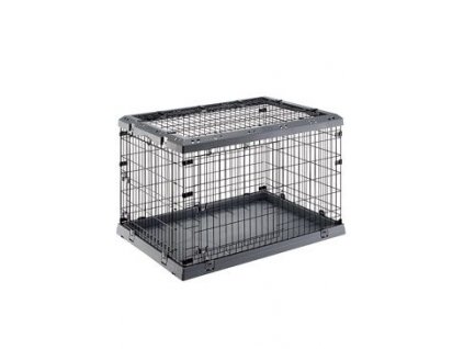 Přepravka SUPERIOR 105 skládací pro psy šedá FP