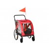 vozik za kolo pro psy 2v1 pawhut d00 144rd cerveny 05