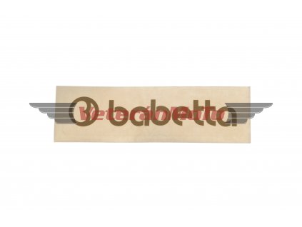 Nálepka / samolepka BABETTA zlatá 135x25mm