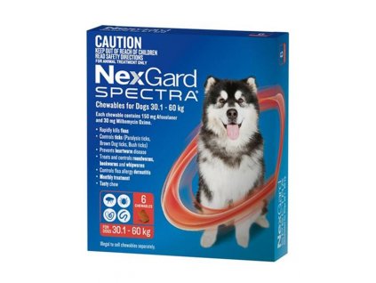 NexGard Spectra XL (30–60 kg) žuvacie tablety 3 x 1 tbl.