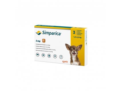 Simparica 5 mg - žuvacie tablety pre psy