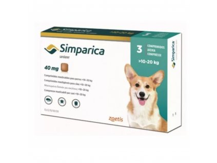 Simparica 40 mg - žuvacie tablety pre psy