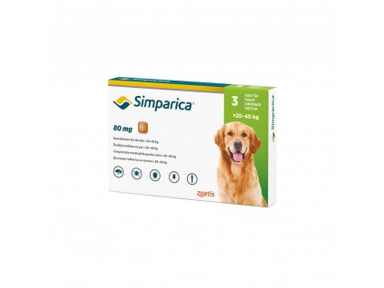 Simparica 80 mg - žuvacie tablety pre psy