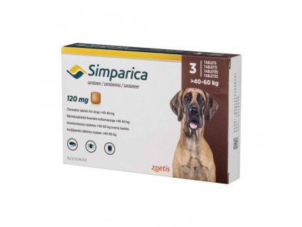 Simparica 120 mg - žuvacie tablety pre psy