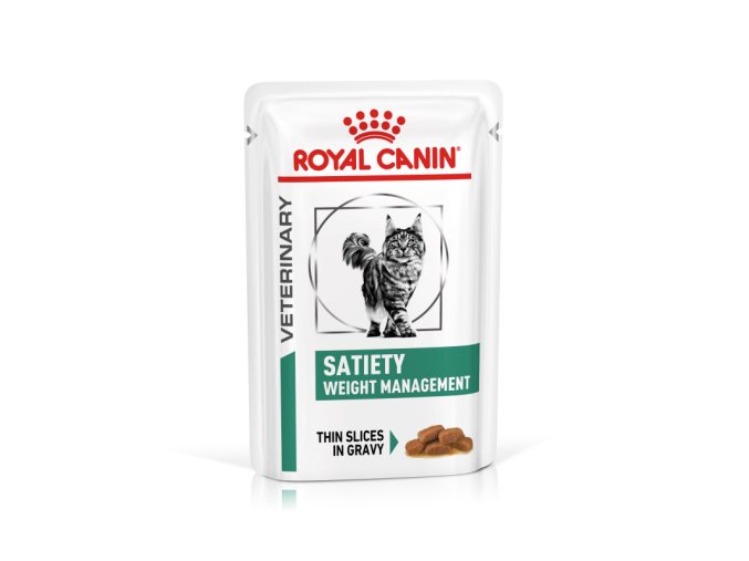 veterinary health nutrition cat satiety pouch 12x 12