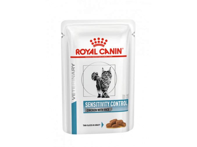 veterinary diet cat sensitivity control chicken rice pouch 12x 2