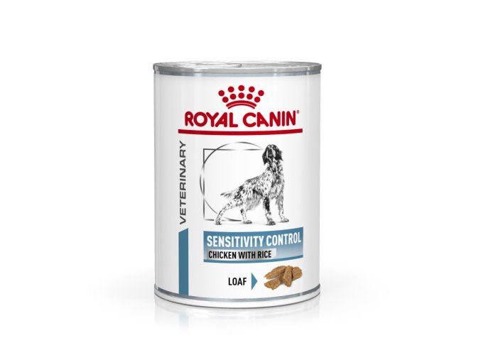 veterinary health nutrition dog sensitivity control chicken rice can 14
