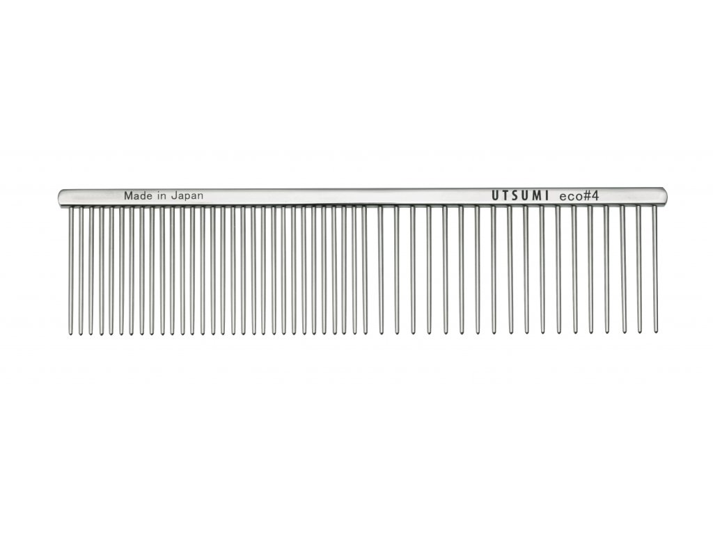 Utsumi Eco#4 hřeben Silver 19 cm (4 cm délka zubů)