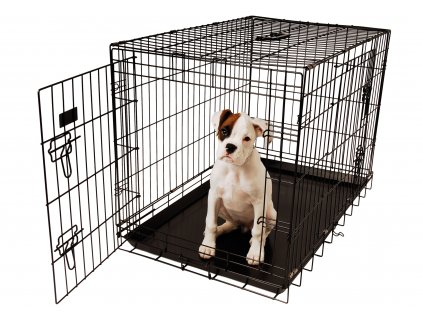 Skládací klec pro psy Show Tech s plastovým dnem (Velikost 0 - 47 x 32 x 36 cm)