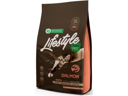 Granule pro kočky Nature's Protection LifeStyle GF Kitten Salmon