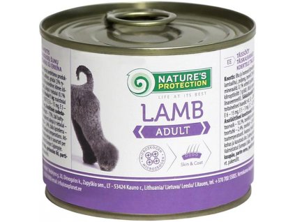 Konzerva pro psy Nature's Protection Adult jehně (Objem 800 g)
