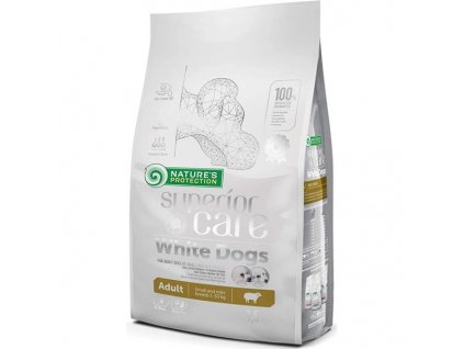 Granule pro bílé psy malých plemen Nature's Protection Superior Care Adult Lamb (Objem 1,5 kg)