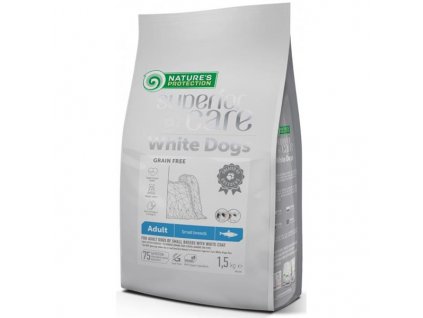 Granule pro bílé psy malých plemen Nature's Protection Superior Care Adult SB GF Herring (Objem 10 kg)