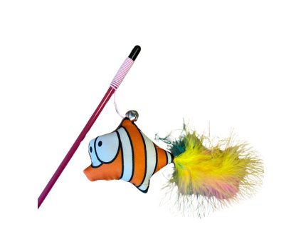 Hračka pro kočky udice / šidítko CAT CIRCUS - Nemo