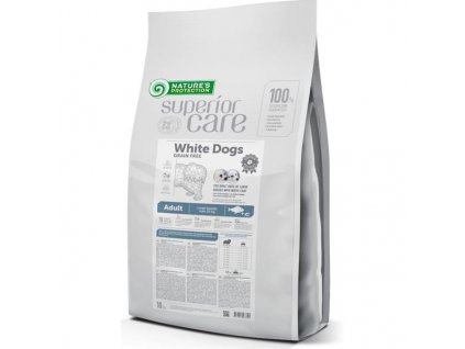 Granule pro bílé psy Nature's Protection Superior Care Large Breeds Grain Free White Fish (Velikost 1,5 kg)