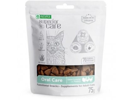 Pamlsky pro kočky Nature's Protection Oral Care 75 g