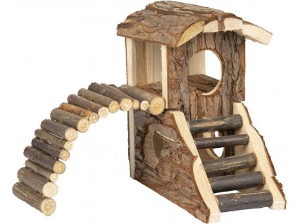 Flamingo Domecek pro hlodavce MARTY dreveny 19x16 5x16 5cm 0503202108491611055