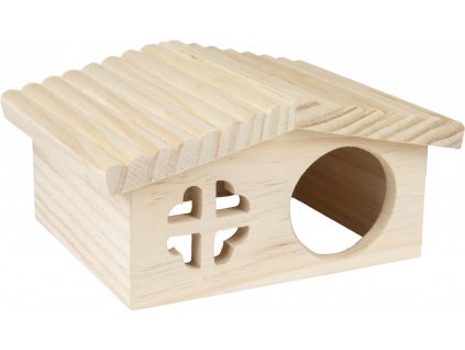 Flamingo Domecek pro hlodavce STALLY dreveny 19 5x17x9 5cm 0303202110430250834