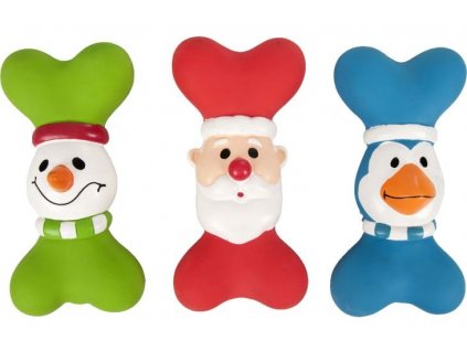 Flamingo Vanocni latexova hracka pro psy kost 19cm 0912202107040287511