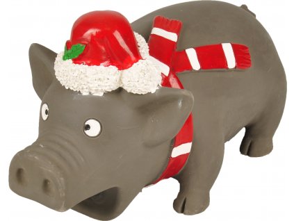 Flamingo Vanocni prase latexove s cepici pro psy 21cm 1403202407511675541