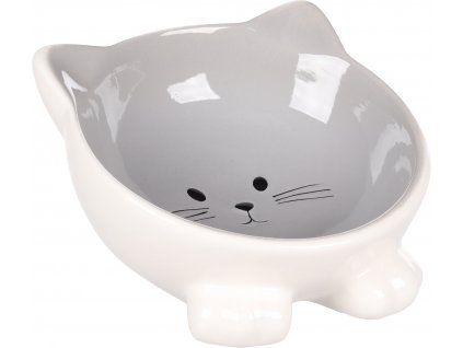 Flamingo Puzi Miska pro kocky Seda 125ml 1210202308582672097