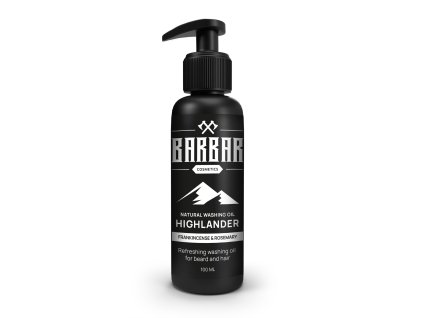 BARBAR Mycí olej na vousy a vlasy HIGHLANDER (Objem 100 ml)