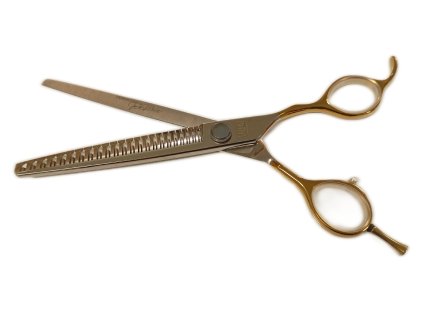 TPL70099 1 nuzky tpl janita plunge line 7 (18 cm) modelovaci 23 zubu zlate krouzky