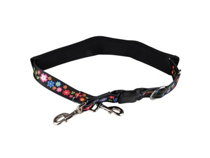 Nastavitelný nylonový popruh pod břicho Show Tech FLOWER COMFORT BELLY (Velikost velký)
