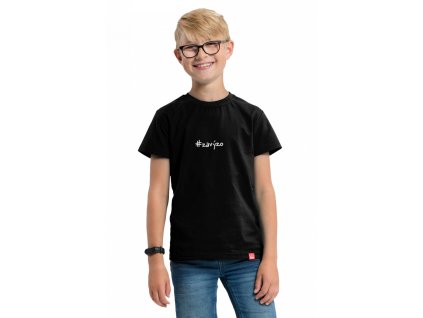 MATYÁŠ Dětské tričko za výzo černé