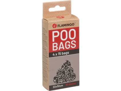 Flamingo Basic Heady Sáčky na exkrementy černé 4x15ks