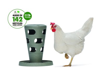 Beeztees Feed Tower Krmítko pro drůbež šedé 36cm