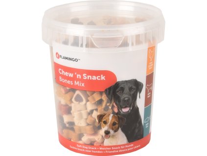 Flamingo Pamlsky mix tvar kost pro psy 500g 0310201913103683360