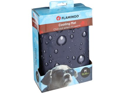 Flamingo Chladici podlozka seda vzor kapky M 70x50cm 2407202311043733656