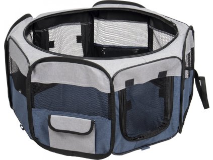 Flamingo Ohradka pro psy FLAVIO seda modra 74x74x35cm 0303202113063660420