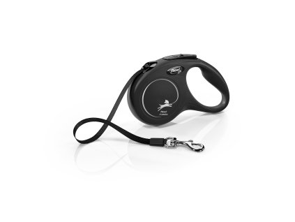 FLEXI Voditko New Classic S pasek 5m cerne 1508202510401182438