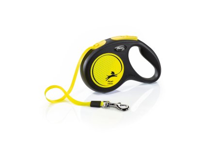 FLEXI Voditko New Neon M pasek 5m cerno zlute 2407202510571047068